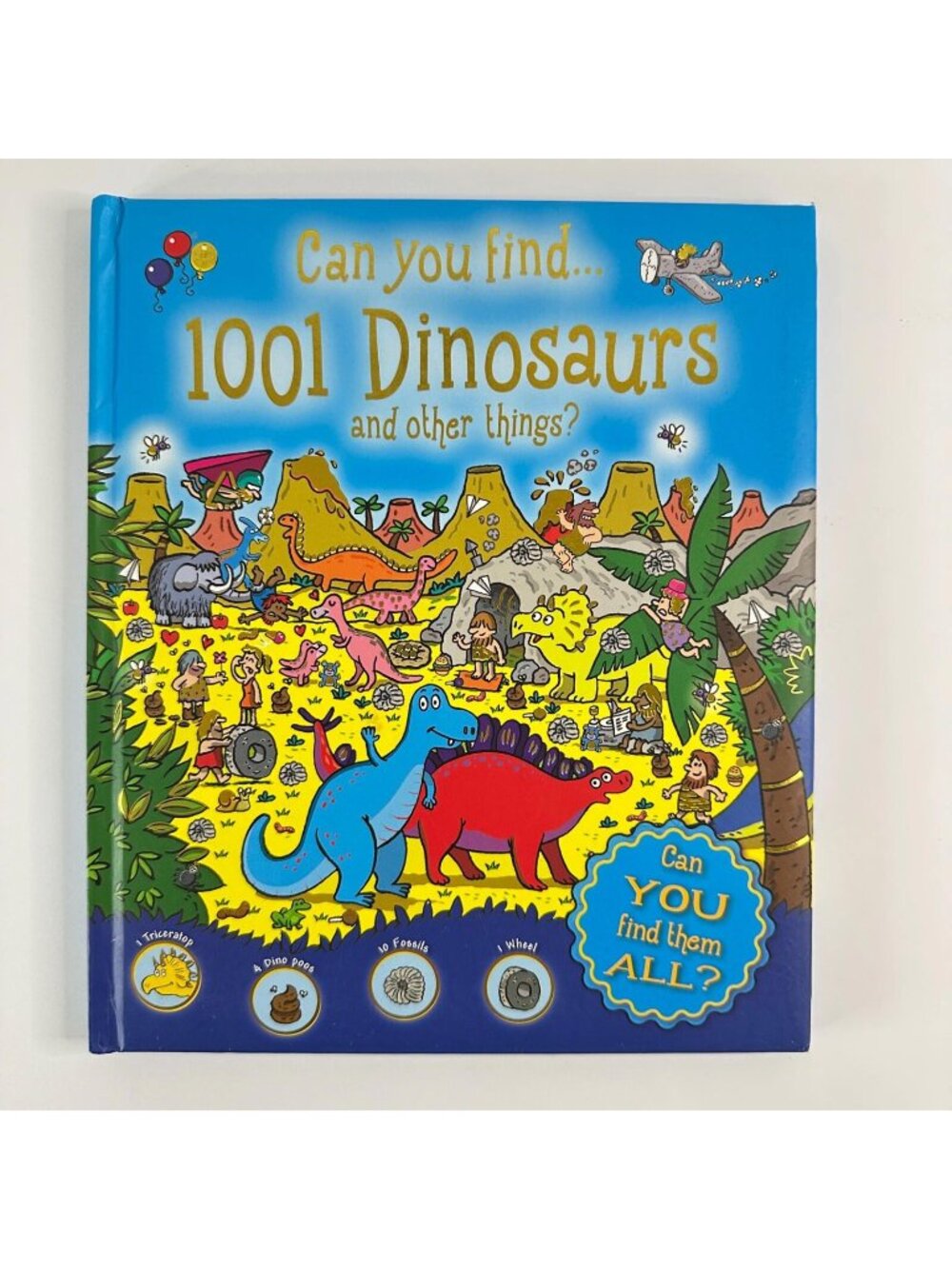 2/$6 Can You Find 1001 Dinosaurs and Other Things book by Igloo Books (HC)